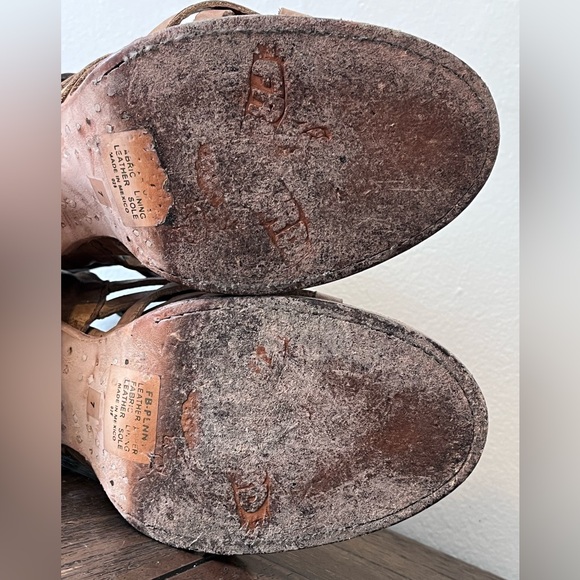 Brown Strappy Heeled Sandals - Picture 10 of 11